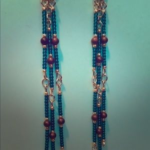 Beaded Bohemian Dangle Earrings
